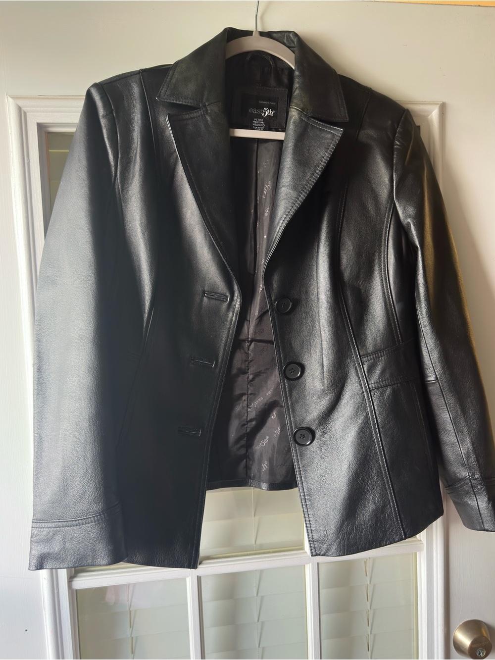 East 5th genuine Leather jacket medium vintage y2k